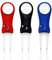 LOVMEAD 3 Stück Golf Pitchgabel mit Golfball-Marker, Faltbare Edelstahl Golf Divot Tool Golf Divot Reparatur Werkzeug, Golf Training Zubehör für Golf Reparaturzubehör(Schwarz+Blau+Rot 3 Stück)