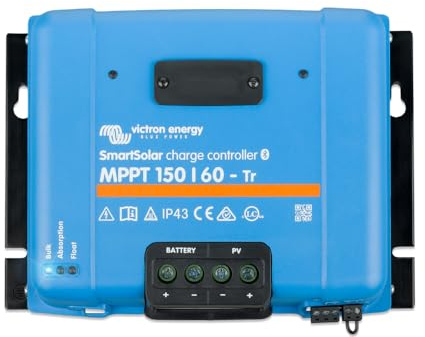 Victron Energy SmartSolar MPPT Tr Laderegler (Bluetooth) - Solar Laderegler - 150V 60 Amp 12/24/36/48-Volt