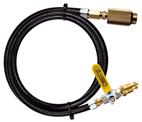 Autogas Tankadapter-Set, LPG-Adapter-Kit zum Fernbefüllen leerer Fahrzeug-Gastanks, 1 Meter