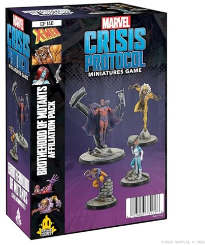 Atomic Mass Games | Marvel Crisis Protocol - Brotherhood of Mutants Affiliation Pack | Miniatures Game | Ages 14+ | 2+ Players | 45+ Minutes Playing Time