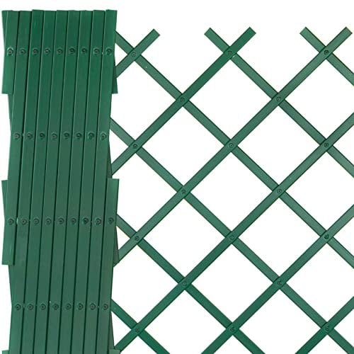 La zappa Treillis extensible pour plantes grimpantes en PVC (1 x 3 m Vert)