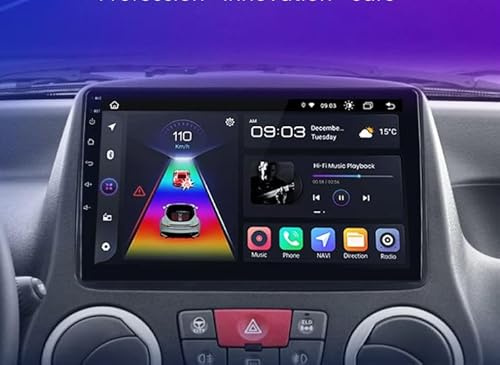 Estock1 CarTablet COMPATIBILE Per Fiat Panda 2003 – 2012 Android 14 Octa Core 4GB Ram 64 GB Rom schermo 9″ Autoradio Navigatore Wi-Fi – Bluetooth CarPlay
