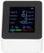 Zerodis MonitorAir Quality DetectorTemperature and CO2 Meter Air Quality Monitor Temperature PM2.5 TVOC HCHO Detector USB Charging Multifunctional 6 in 1 CO2 Detector (Weiss)