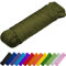 TECEUM Seil– 27.5m x 6mm (1/4 Inch) – Armeegrün - Starkes Allzweckseil - Camping, Basteln, Fahnenmast, drinnen und draußen - Polypropylen Nylon Poly Leichtgewicht Diamant geflochtene Schnur