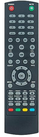 Telecomando di ricambio AULCMEET Compatibile con Tristan Auron LED32HD Zenyth ZENITH OLED Smart TV ZY32HDS ZY40FHDS ZE32FHDS ZE24FHD