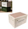 Dpofirs Faltbare Aufbewahrungsbox mit Holzdeckel aus PP Material,Klappbox 50L großes Fassungsvermögen,Campingbox mit 5 Wege öffnbare Tür Faltbares Design für Draußen (Grau-weiß)