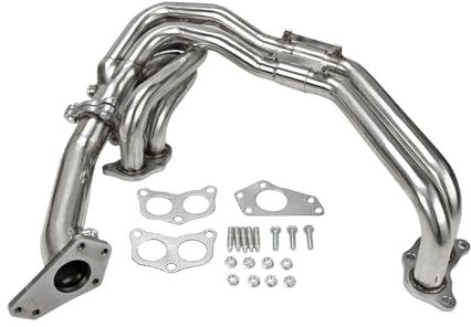 Boshu daili Store Auspuffkrümmer aus Edelstahl, kompatibel mit Impreza WRX/STI 2.0 LE20/2.5 LEJ25 2002–2007