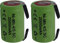 2 X Batteria ricaricabile NiMh 4/5 SC 1,2V 2000mAh 22x33mm subC a saldare linguette per pacchi batteria (2 PEZZI)