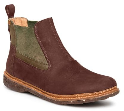 El Naturalista Damen Ankle Boots Yggdrasil, Frauen Stiefeletten,flach,Stiefel,Bootee,Booties,halbstiefel,Kurzstiefel,Brown-Forest,41 EU / 7.5 UK