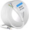 ikbc Cable Ethernet 120 Metros, Cat 6 Cable de Red Alta Velocidad Cable RJ45 Exterior Interior, 23AWG Gigabit Cable LAN 120m Largo Cable Internet UTP 250MHz Impermeable Cable de Instalación