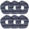 BeiLan 6 Pack Mop Pads Replacement Compatible with Eufy X10 Pro Omni / X9 Pro Robot Vacuums, Robot Mopping Cloth Pad, Washable and Reusable Pad