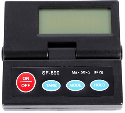 Digital Paketwaage 50kg/2g, Digitalwaage Robuste Plattformwaage Industriewaage，Briefwaage mit externem Display für das Wiegen in der Fabrik, in der Apotheke