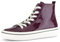 Gabor Damen High-Top Sneaker, Frauen Halbschuhe,schnürstiefeletten,straßenschuhe,Strassenschuhe,Sportschuhe,aubergine (Panna),39 EU / 6 UK