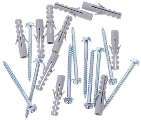 HOMOCONO 10sets Tv Mount Anchors Expansion Screws for Brick Walls Heavy-Duty Installation Kit for Tv Brackets and Range Hoods and Secure Mounting