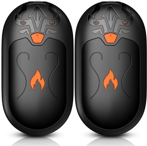 Hand Warmers Rechargeable, 2 Pack Electric Hand Warmer with 24 hrs Warmth, Portable Pocket Warmer 3 Heating Modes, Reusable Hand Warmers for Reno Patients, Women Men (Black)