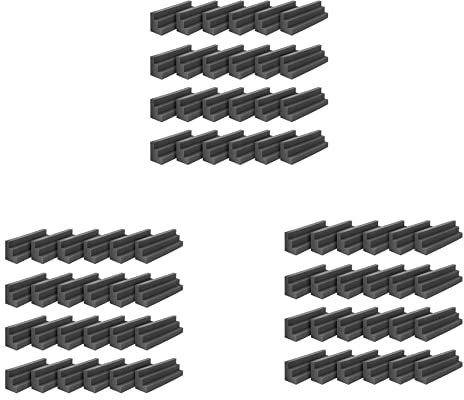 Lckiioy 72 Stück Bass FAlle Akustische Schaumstoff Platten Schall Schutz Polster, Studio Schaum für Schalldichten Eckschaum, Schall Schutz Schaum