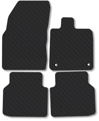 Fits Ford Explorer (2024+) 5mm Rubber Car Mats | Heavy Duty Rubber Tailored Fit Floor Mats Full Coverage Durable Waterproof Accessories Easy Clean Anti Slip Made in the UK