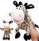 CEWROM Handpuppen für Kinder, REH Puppen für Kuscheltiere Fingerpuppen Tier Handpuppen Spielzeug Rollenspiel Vorschulunterricht Geschenk für Kinder(bewegliche, offene Münder)
