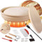 Sauerteig-Starter-Wärmer-Set, 23 cm großer, faltbarer Gärkorb aus Silikon, 30–46 °C, einstellbare Temperatur, Teiggärer, selbstgemachtes Werkzeug, zur Herstellung von Brot, Joghurt, Pizza und Teig