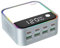 Cargador rápido USB C de 490 W, estación de carga USB GaN de 8 puertos con puerto de carga rápida PD3.0 y QC3.0 de 100 W y pantalla digital, carga rápida inteligente para laptop/MacBook/iPad/iPhone
