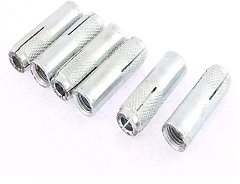 Boulons d'ancrage, boulons à béton 6 écrous à vis M12, manchons d'ancrage 50 mm x 16 mm