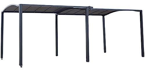 Einziehbare Carport-Markise für Mehrzweck-Outdoor-Unterschlupf und Schatten, 3 x 5,7 m
