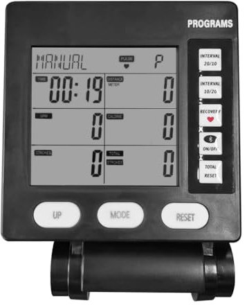 Health Tracking Rudergerät Zähler Fitness Tachometer mit LCD-Digitalanzeige für umfassende Workout-Analyse