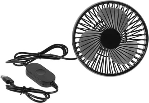 Alipis Car Backseat Cooling Fan Internal Circulation Diffusion Fan for Vehicles Compact Design for Summer Winter Use Stylish for Cars