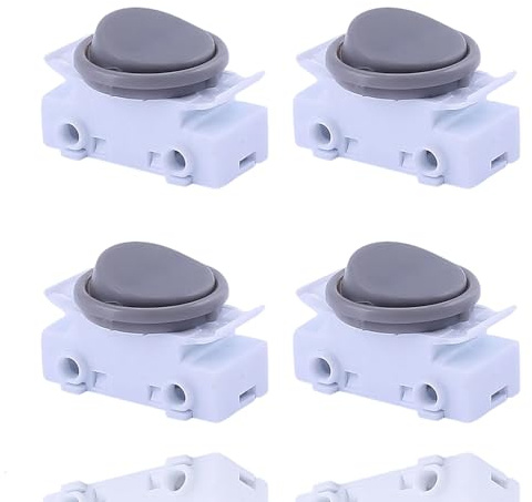 ZMaglorian Interruptor Basculante 4 Piezas, IP20 6A 250V~ Mini Interruptor ON/OFF para Lámparas de Cocina, Caravanas, Iluminación LED, Electrónica y Electrodomésticos