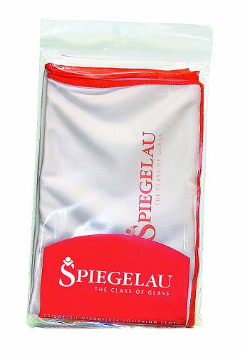 Spiegelau Mikrofaser Poliertuch, Für Gläser, Bildschirme, Glas- und Hochglanzoberflächen, 64x50 cm, Weiß, 0000149