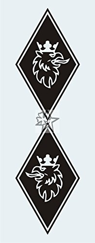 2X Aufkleber Greif Raute Aufkleer 20 cm Aufkleber LKW Truck Tuning Trucker Sticker Decal von MYROCKSHIRT