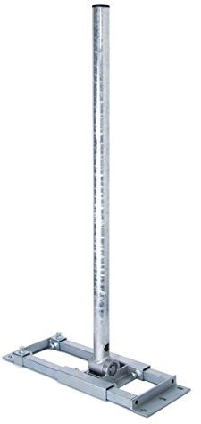 Premium X Deluxe X130-48 Dachsparrenhalter 130cm Mast 48mm SAT-Antenne Sparren-Halter Dach-Halterung für Satelliten-Schüssel feuerverzinkt mit Kabeldurchführung