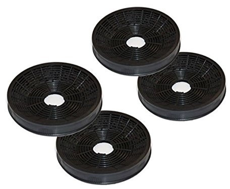 KF17146 - Aktivkohlefilter für Dunstabzugshauben im Umluftbetrieb - passendes Zubehör für KF 17146-4 Stück (2 Paar)