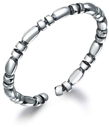 snorso verstellbar S925 Sterling Silber Boho Ring Stapeln, Midi Schlagring Ring für Frauen