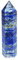 Mina Heal Heilende Kristallstäbe Punkt facettierte Prismenriegel für Reiki Chakra Meditationstherapie Deco (Lapislazuli)