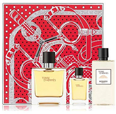 Hermes Terre D'Hermes Parfum Spray 75 ml + 12,5ml Parfume Spray+ 40ml After Shave Lotion