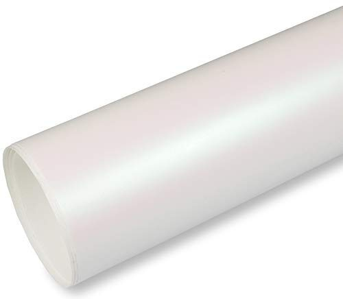 Rapid Teck® 9,86€/m² AutoFolie Serie 560MG ColorShift Matt Chrom Satin Weiss 1m x 1,52m Premium Car Wrapping Folie mit Luftkanal