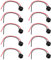 Aramox porte-ampoule de voiture, 10pcs t10 lampe ampoule douille titulaire connecteur connecteur extension voiture moto LED cale lumière base adaptateur