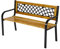 Lesli Living Bank Gartenbank Parkbank York 118 cm Metall und Holz