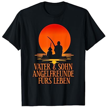 Angelfreunde Vater Sohn Papa Angeln Angler Partnerlook T-Shirt