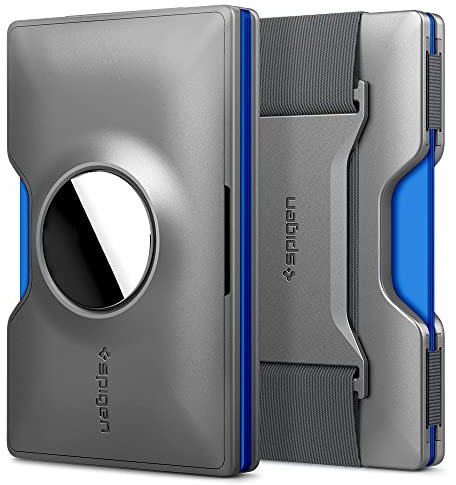 Spigen Wallet S Portefeuille Compatible avec AirTag Card Holder (2020) / Porte Carte AirTag - Gunmetal