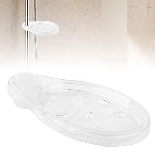 HERCHR Portasapone Trasparente, portasapone Doccia portasapone Asta di Sollevamento per Accessori da Bagno