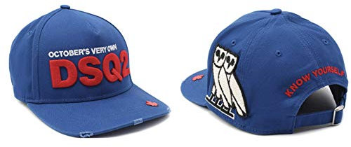 DSQUARED2 x OVO X D2 Logo Embroidered Baseballcap Cap Kappe Basebalkappe Hat Hut
