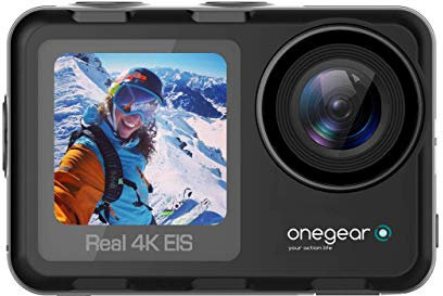 OnegerPro Thunder 4 K 60 fps Action-Travel-Kamera mit professionellem 6-Achsen-Stabilisator, 5 m + Gehäuse 30 m Europäische Garantie