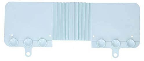 Paraspruzzi Lavello con Ventose, Deflettore D'acqua Pieghevole per Lavello Cucina, Lavastoviglie e Protezione Spruzzi D'acqua (42,5 x 17 x 1 cm)