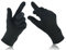 Swift Wear Dünne Innenhandschuhe mit Seidenfutter, für Fahrrad, Motorrad, Skifahren, Radfahren, Wandern, Winter, Thermohandschuhe (Größe L, schwarz)