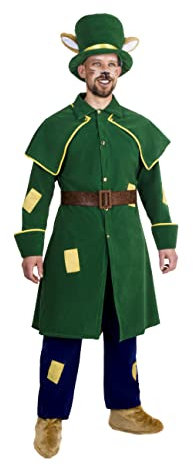 PEGASUS COSTUME GATTO E VOLPE DI PINOCCHIO ADULTO VESTITO CARNEVALE FAVOLA DI PINOCCHIO (M, VOLPE)