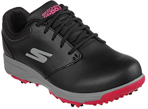 Skechers Damen Go Golf Jasmine Golfschuhe mit Spiked, schwarz/pink, 39 EU