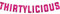 Thirtylicious Pink Glitter Banner Happy 30th Birthday Party Banner 30th Wedding Anniversary Decorations Milestone Birthday Party Decorations