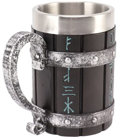 Pyhodi Taza de Jugos, Jarra de Cerveza de Acero Inoxidable Decorativa Práctica Grande para el Hogar